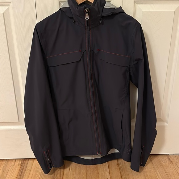 Aether Canada men’s black tech hooded jacket size 1/small - Picture 2 of 11